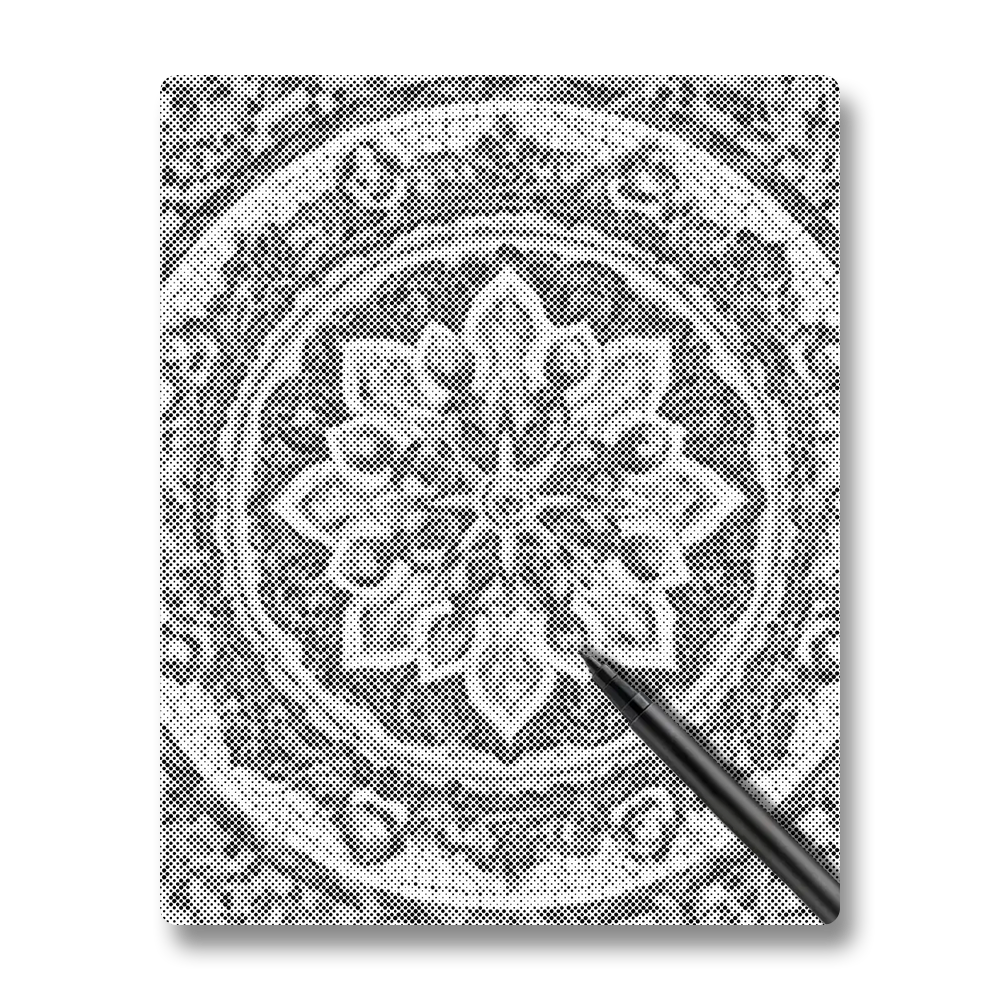Mandala solaire - Peinture à Points