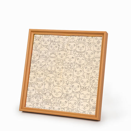 paresseux - Puzzle en bois à colorier