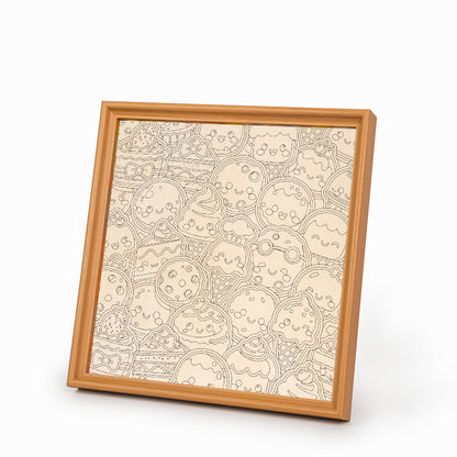 Douceurs - Puzzle en bois à colorier