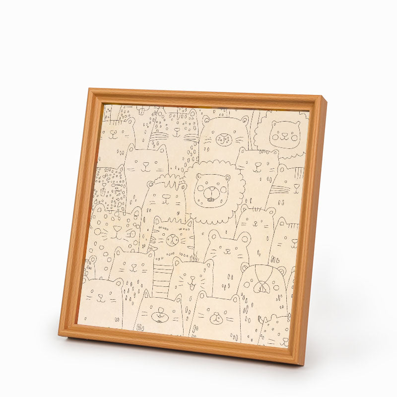 Paradis Animalier - Puzzle en bois à colorier