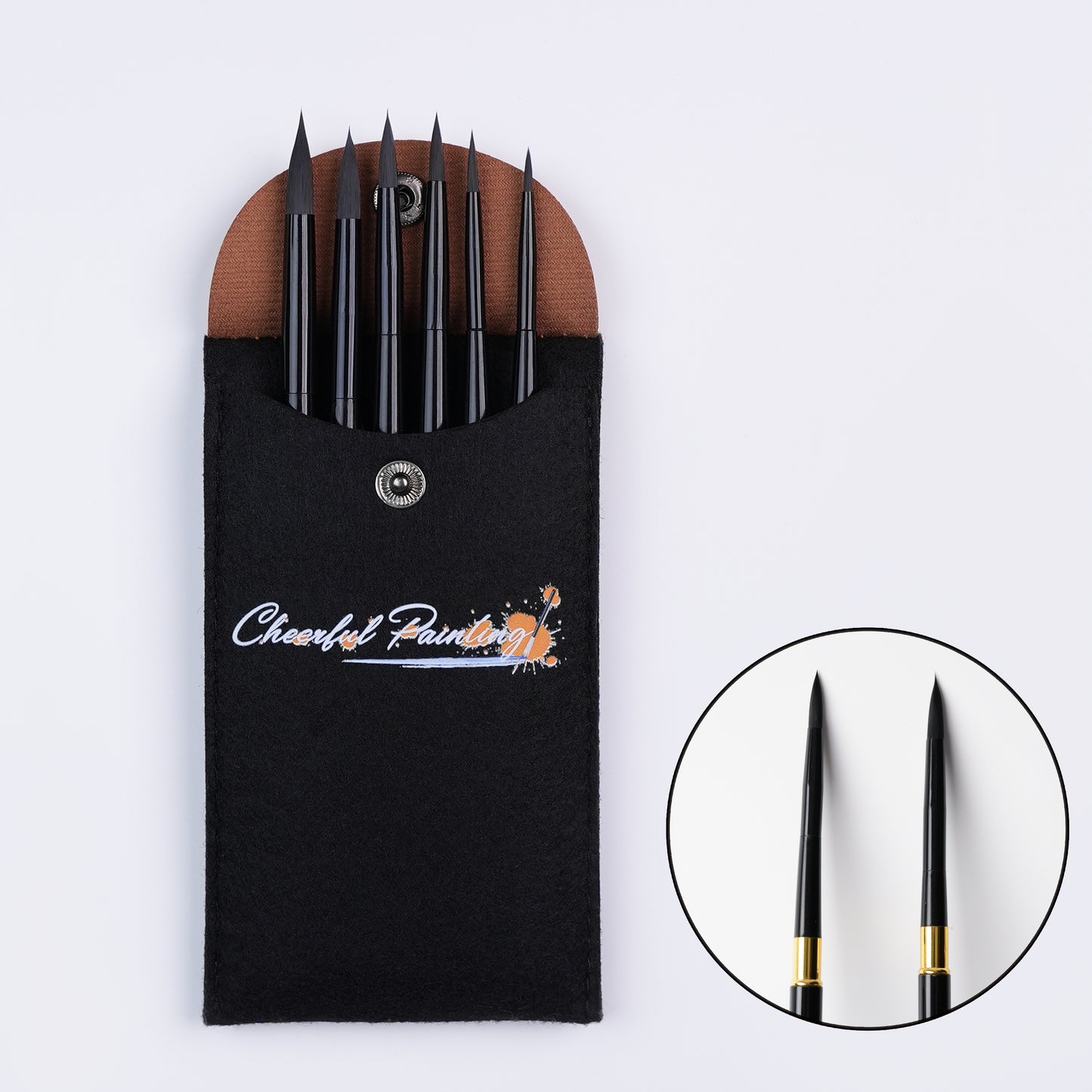 Pinceau professionnel amovible (6 pièces)