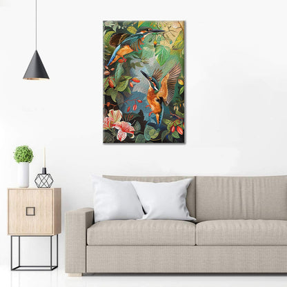 Martin-pêcheur – Peinture par numéros