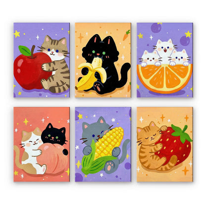Chatons et fruits