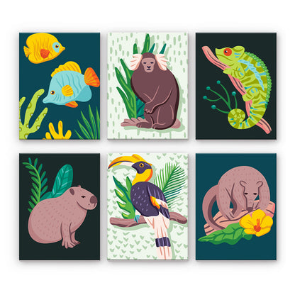 Animaux de la forêt tropicale