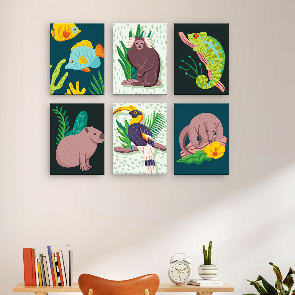 Animaux de la forêt tropicale