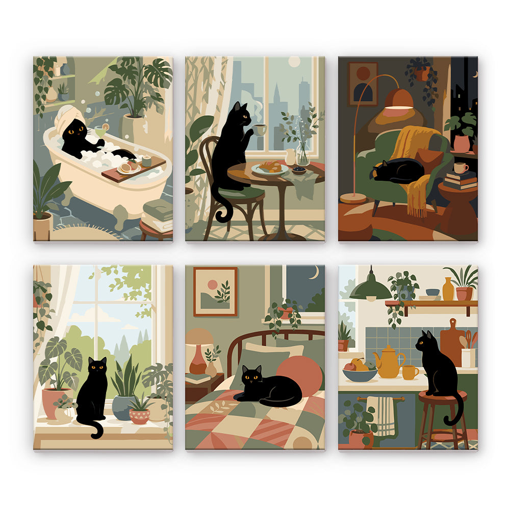 Intérieurs de chat confortables