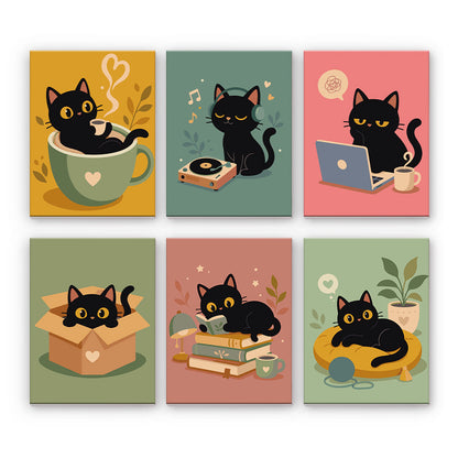 Chats noirs ludiques