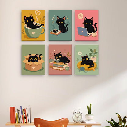 Chats noirs ludiques