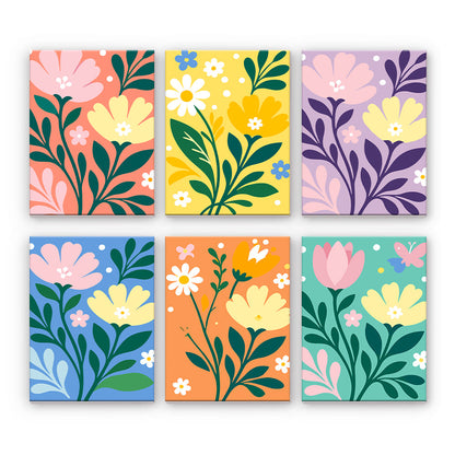 Fleurs colorées