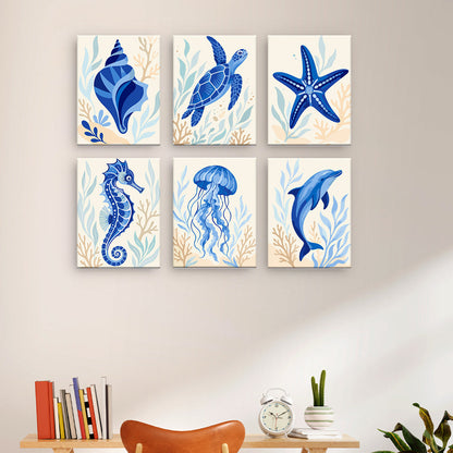 Animaux de l'océan bleu