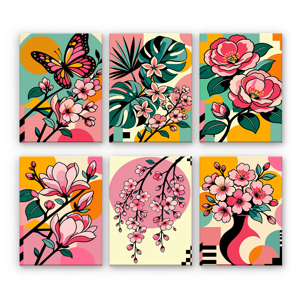 Fleurs pop-art