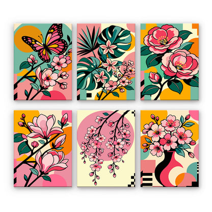 Fleurs pop-art