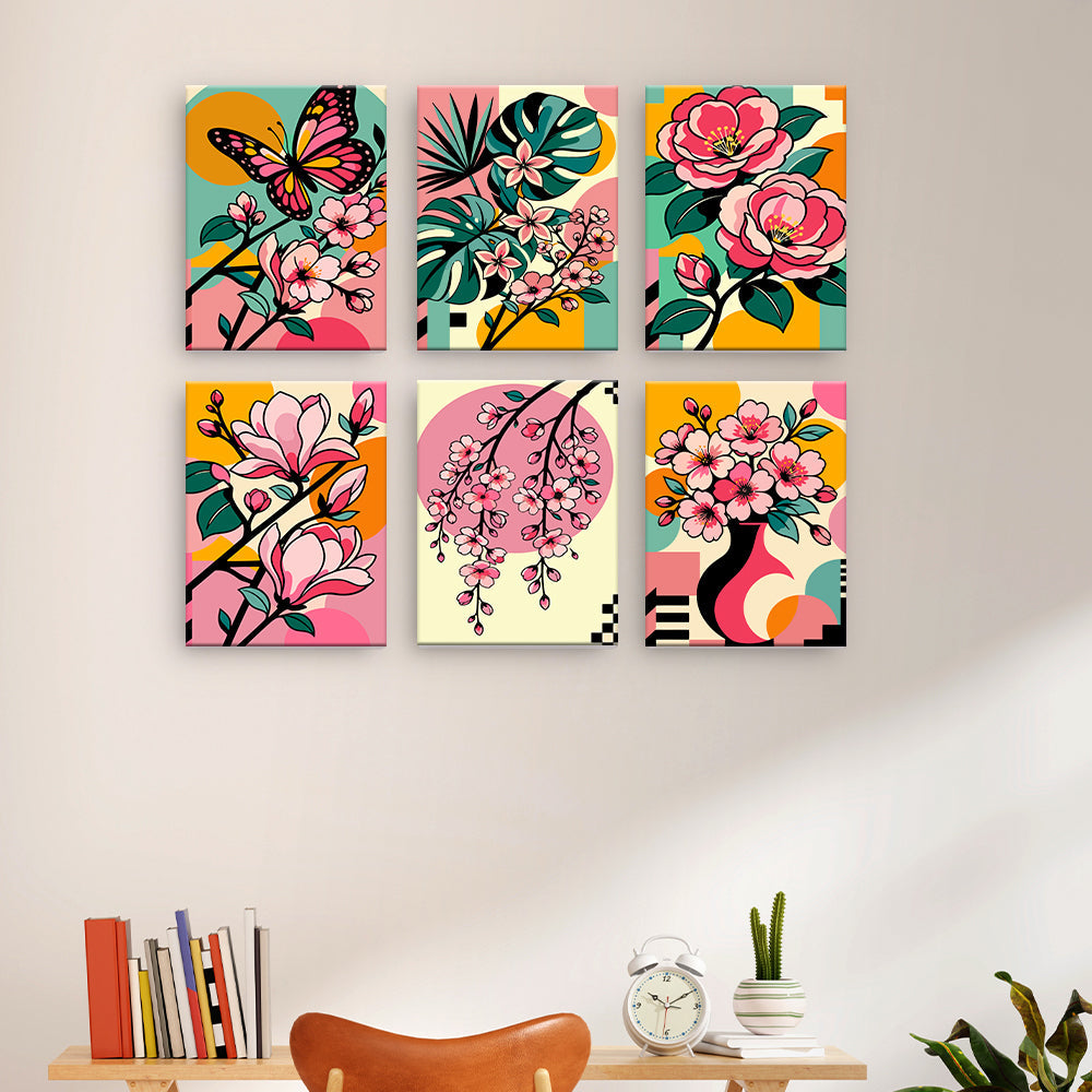 Fleurs pop-art