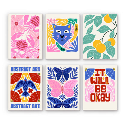 Motifs abstraits colorés