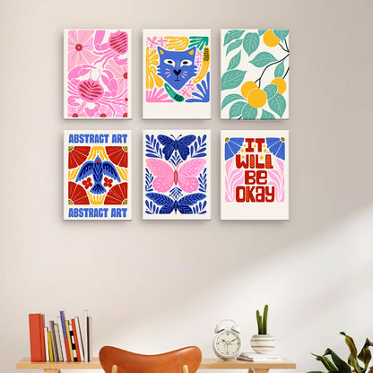 Motifs abstraits colorés