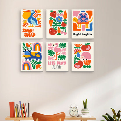 Animaux et fleurs ludiques