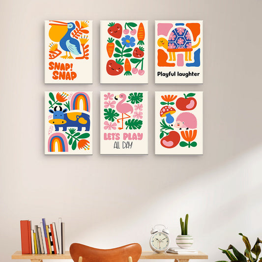 Animaux et fleurs ludiques