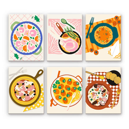 Illustrations de plats réconfortants