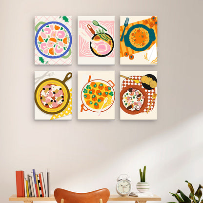 Illustrations de plats réconfortants