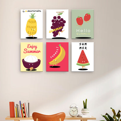 Personnages de fruits d'été
