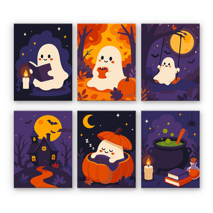 Fantômes d’Halloween confortables