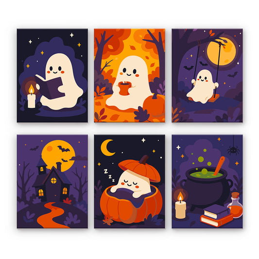 Fantômes d’Halloween confortables
