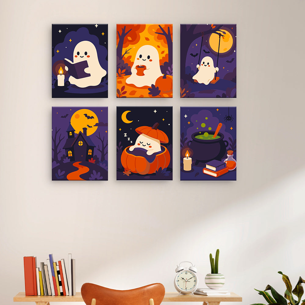Fantômes d’Halloween confortables