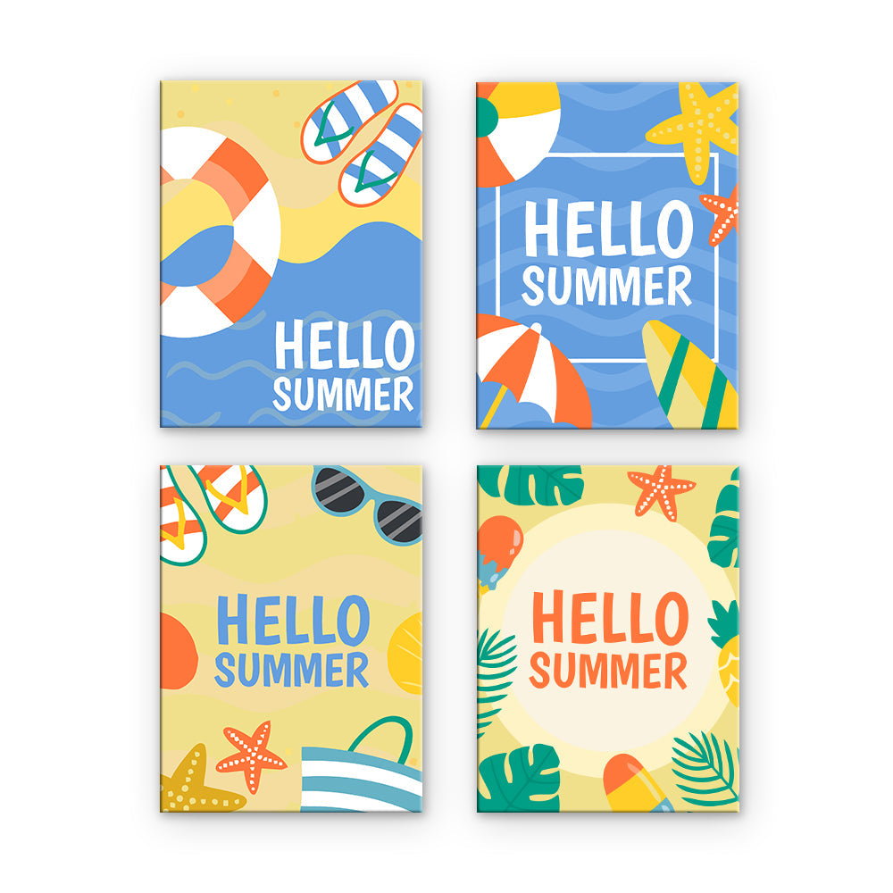 Bonjour Summer Beach Art