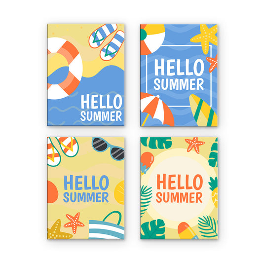 Bonjour Summer Beach Art