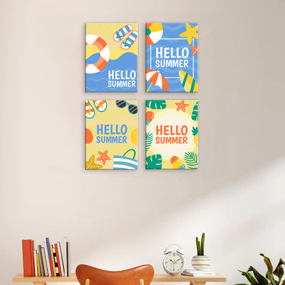 Bonjour Summer Beach Art