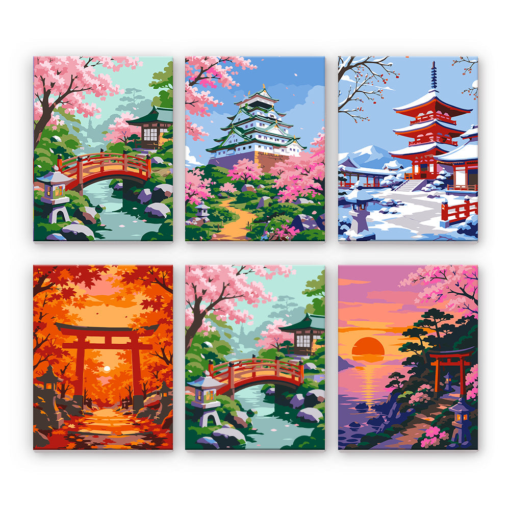 Paysages saisonniers japonais