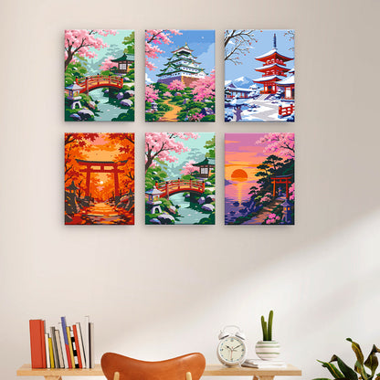Paysages saisonniers japonais