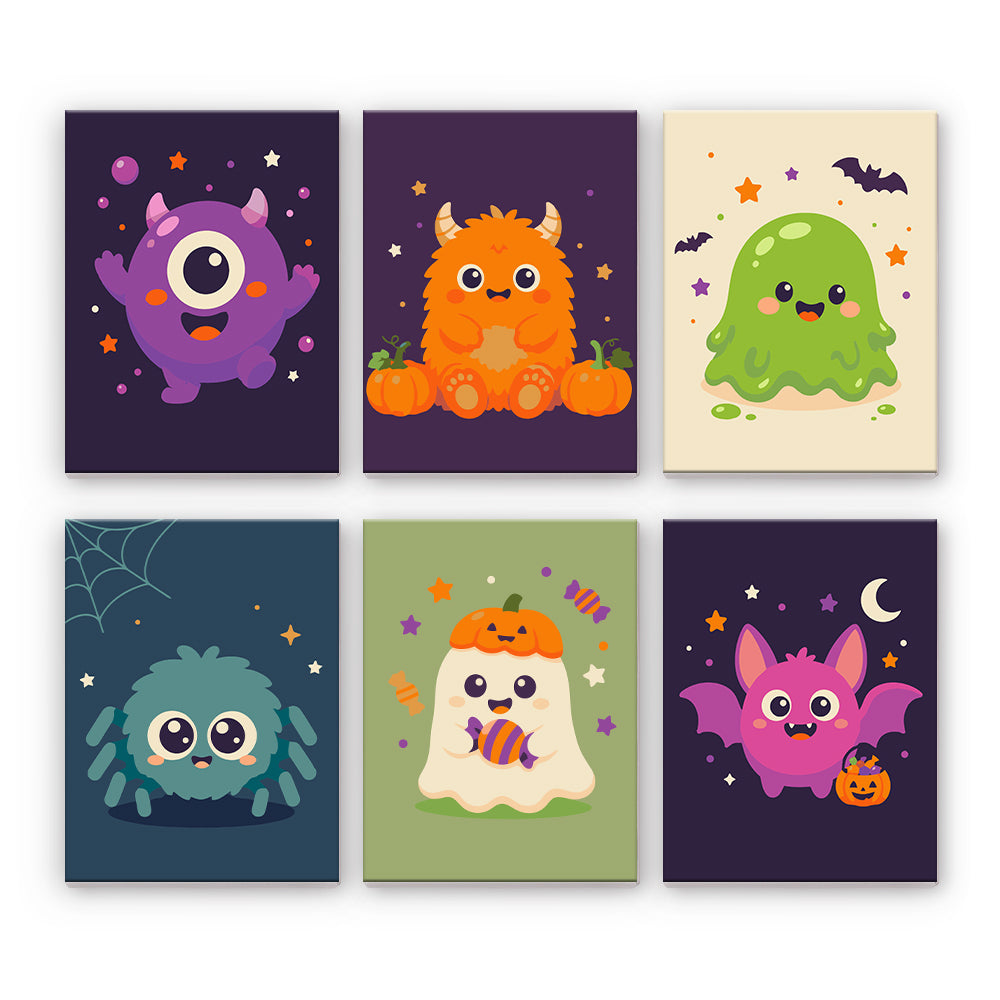 Monstres mignons d’Halloween
