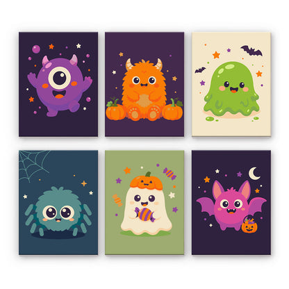 Monstres mignons d’Halloween