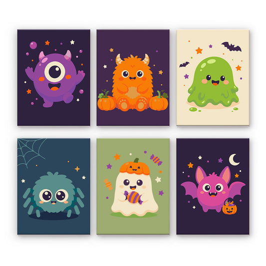 Monstres mignons d’Halloween