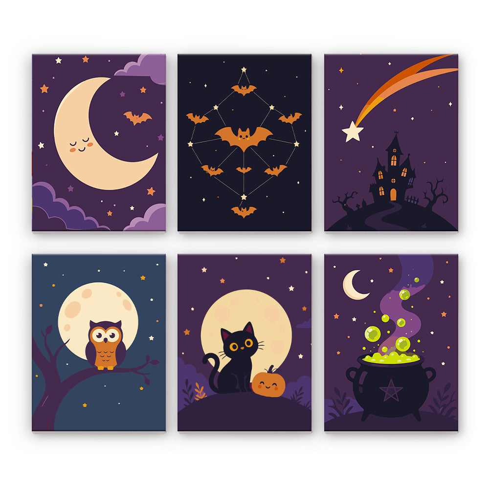 Art d’Halloween au clair de lune