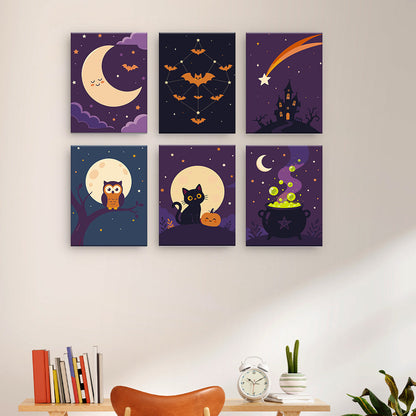 Art d’Halloween au clair de lune