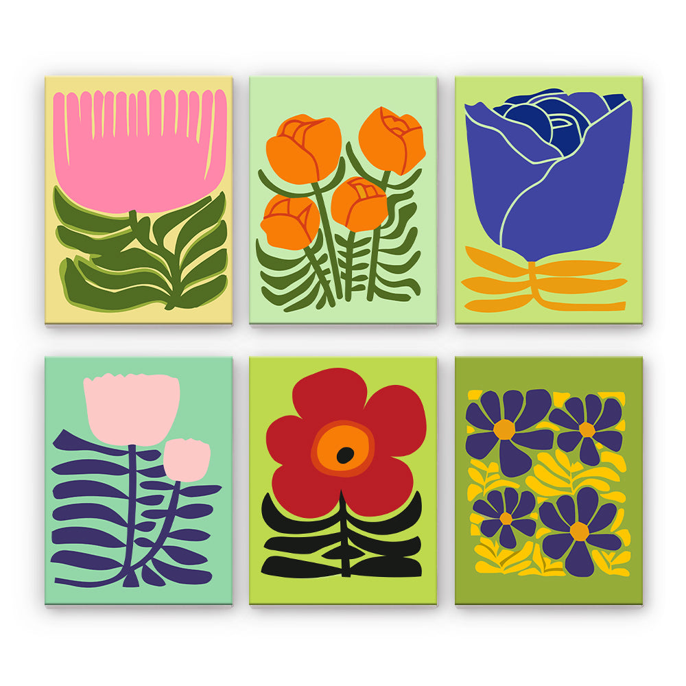 Fleurs graphiques modernes