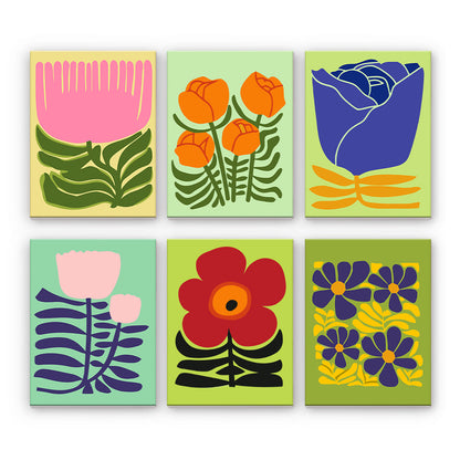 Fleurs graphiques modernes