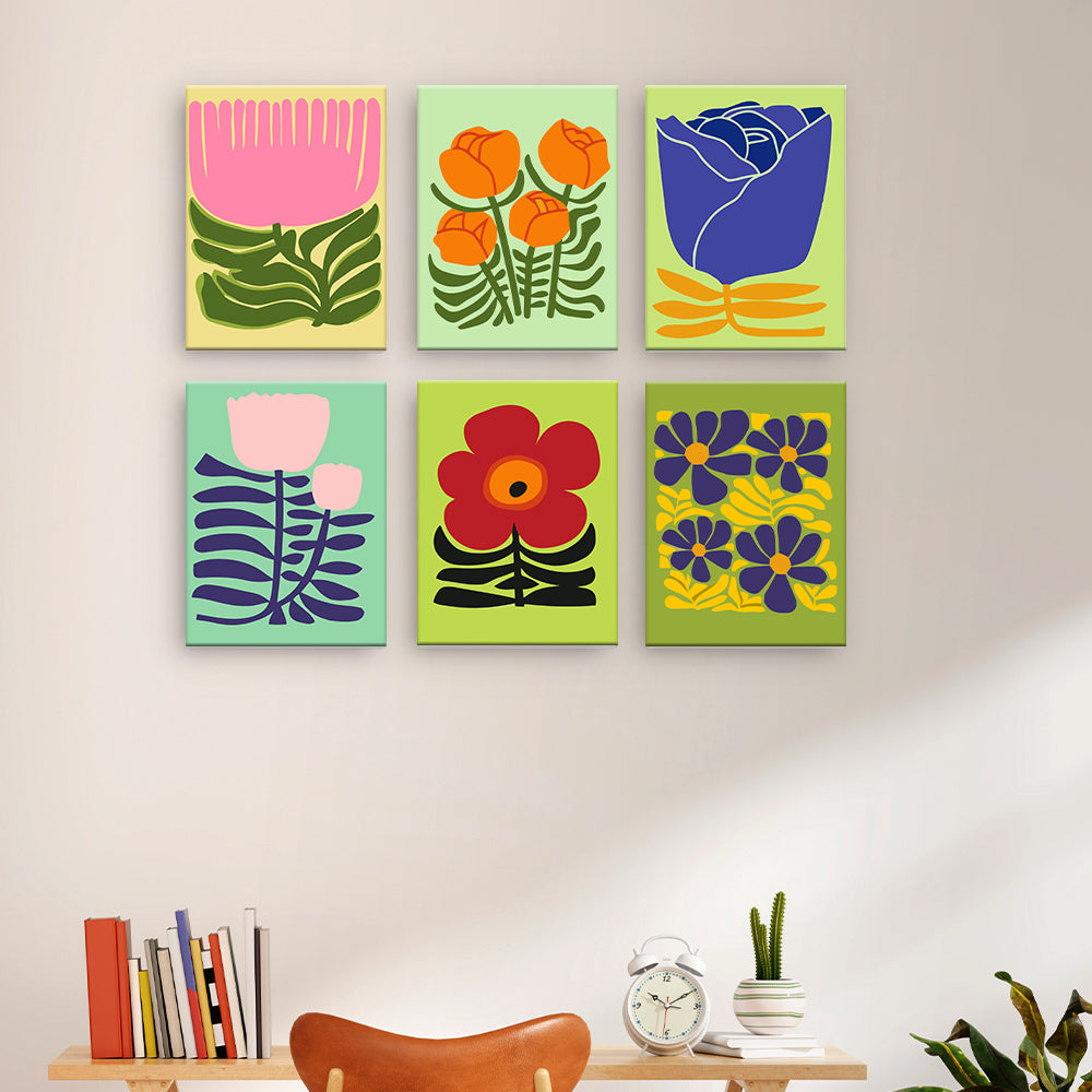 Fleurs graphiques modernes