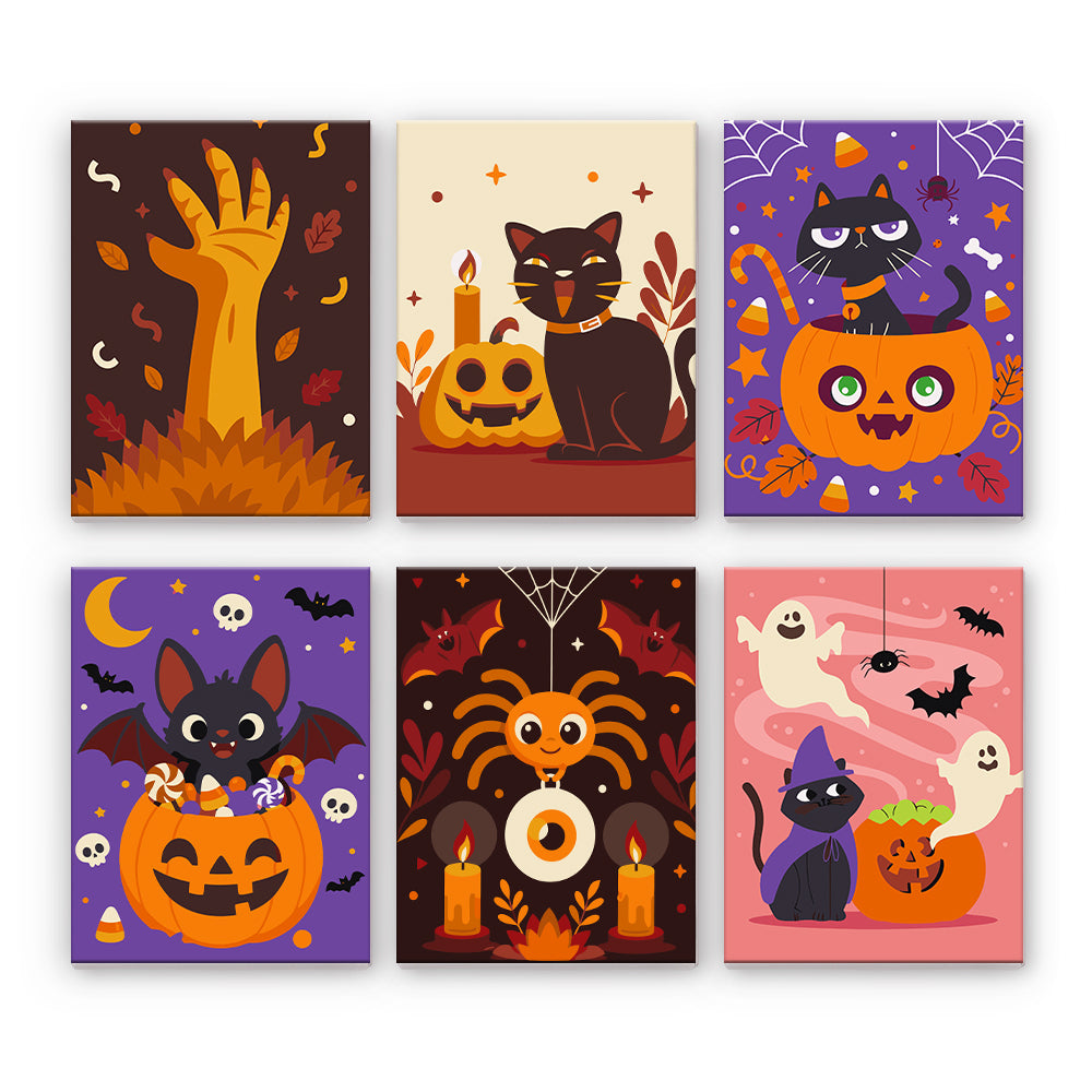 Chats mignons d’Halloween