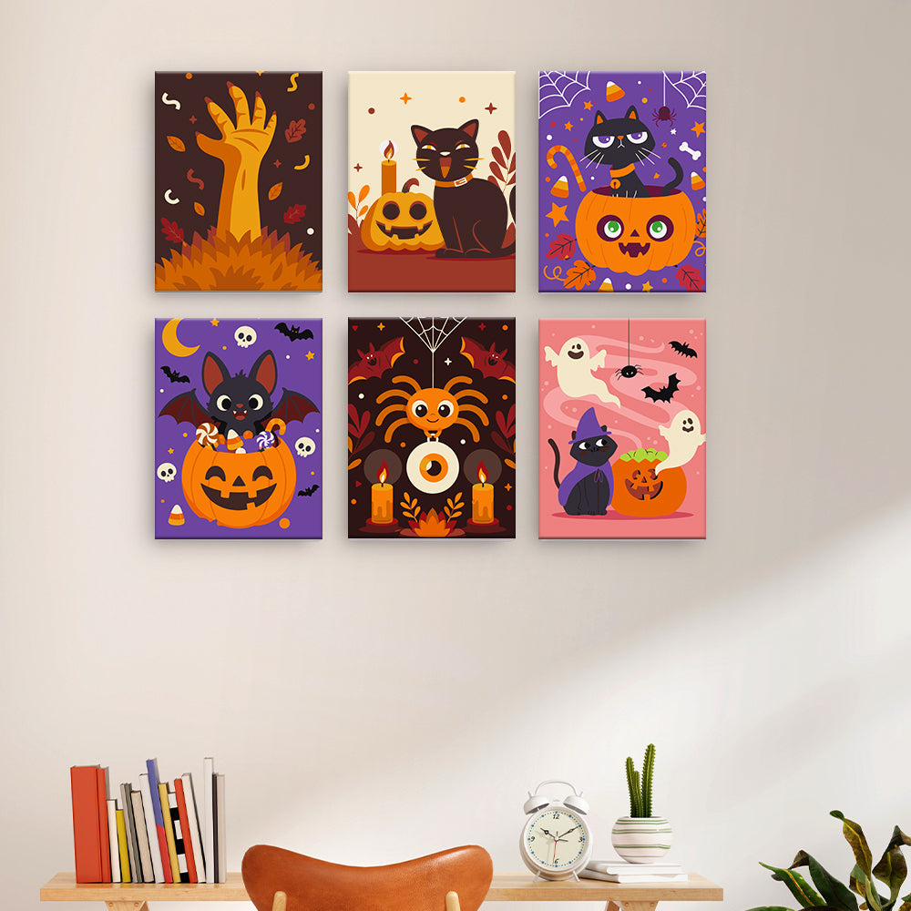 Chats mignons d’Halloween