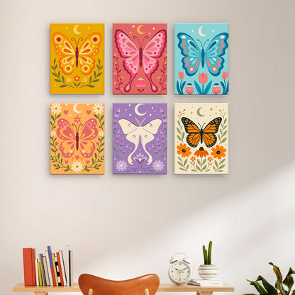 Papillons colorés
