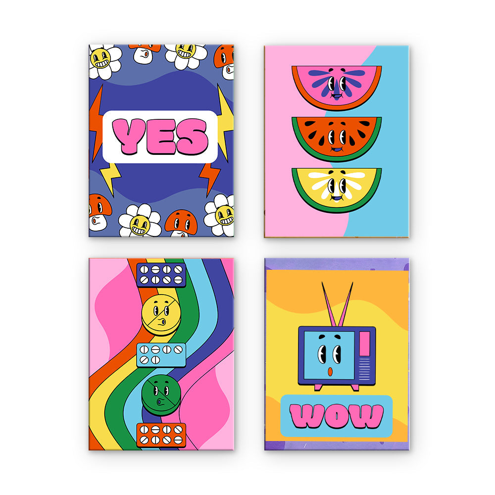 Graphiques pop rétro