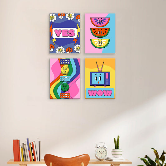 Graphiques pop rétro