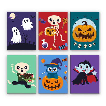 Squelettes et monstres d'Halloween
