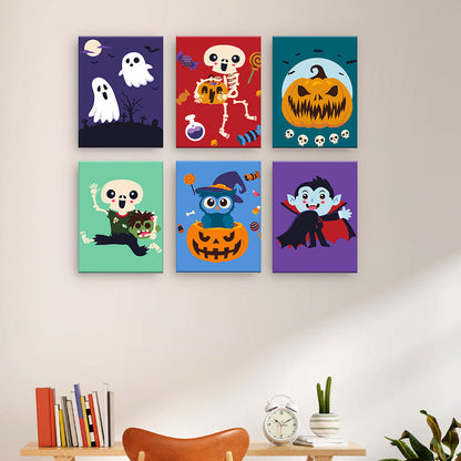 Squelettes et monstres d'Halloween
