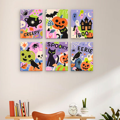 Collage d'Halloween coloré