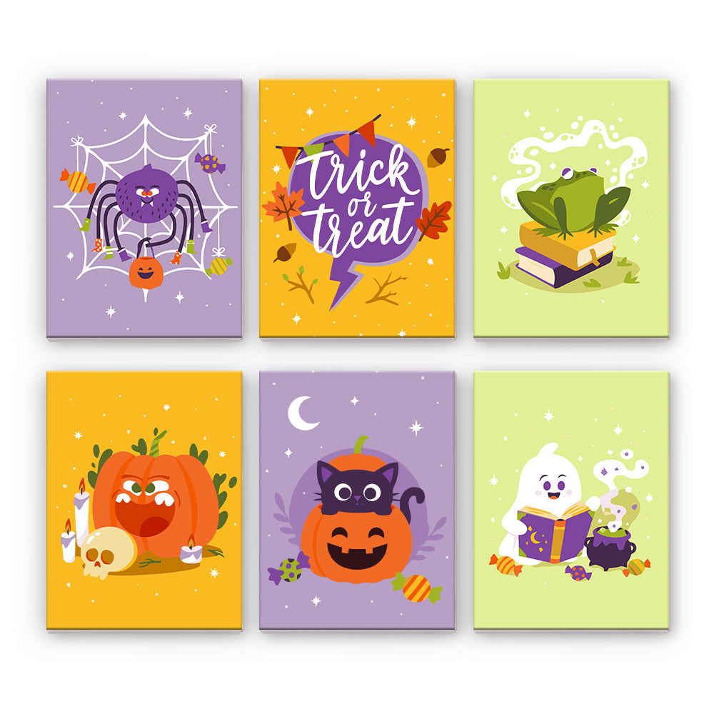 Personnages d’Halloween pastel