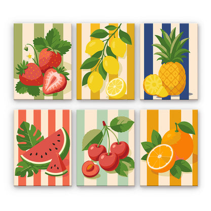 Fruits d’été rayés
